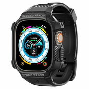 Ovitek in pas za uro Spigen Rugged Armor Pro za Apple Watch Ultra 49mm - black