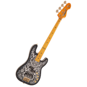 Vintage Joe Doe Lutetia bass black paisley with case