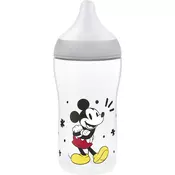 NUK Perfect Match Disney steklenička z indikatorjem temperature Mickey 3m+ 260 ml