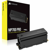 Disk SSD M.2 NVMe PCIe 5.0 2TB Corsair MP700 Pro 2280 12400/11800MB/s (s hladilnikom) (CSSD-F2000GBMP700PRO)
