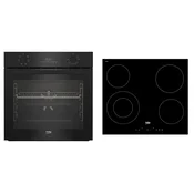 BEKO pecnica BBIE123001BD + ploca HIC 64402, ugradbeni set