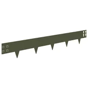 vidaXL vidaXL Robovi trave 50 pcs 100 x 15 cm Jeklo Olivno zelena, (5000301751)
