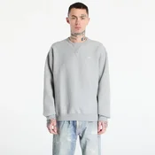 Mikina Nike Solo Swoosh Mens Fleece Crew Dk Grey Heather/ White M
