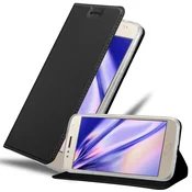 Cadorabo Cadorabo Ohišje, združljivo z Motorola MOTO G5S PLUS v klasična črna - Zaščitni ovitek z magnetnim zapiranjem, stoječo funkcijo in režo za kartice, (20562265)