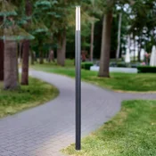 Lucande LED zunanje svetilo Sidny, 220 cm, antracit, IP54 - Sodobni - temno siva, bela - Kovina