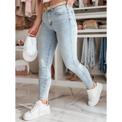 Spodnie damskie jeansowe skinny VISBAN niebieskie Dstreet