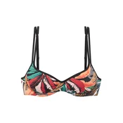 SUNSEEKER Bikini zgornji del petrol/temno oranžna/temno roza/črna
