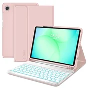 Tech-protect SC Pen Keyboard maskica s tipkovnicom za Samsung Galaxy Tab A9 / A11 8.7, ružičasta