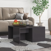 Stolici za kavu 4 kom sjajni sivi 33x33x33 cm konstruirano drvo