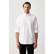 Tommy Hilfiger Srajca Solid Heritage MW0MW35774 Bela Regular Fit