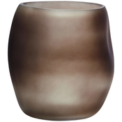 Vaza ORGANIC, 15 cm, rjava, steklo, Philippi