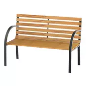 Homestar Vrtna klop za 2 osebi 122x60x83 cm naravna