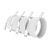 Komplet dodatkov za polnilni kabel USB-C Quades 2 m 60W za iPhone 14, 13, 12, 11 Pro Max, 4 kosi