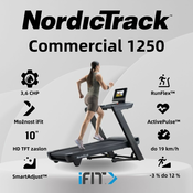 NordicTrack Commercial 1250 – tekalna steza – 3,6 CHP – 10” HD zaslon na dotik – možnost uporabe aplikacije iFit
