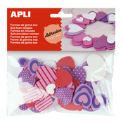 APLI Apli Eva pene oblike srca samolepilna 40 kos, (20392872)