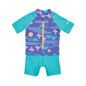 Otroške kopalke Columbia Sandy Shores Sunguard Suit vijolična barva