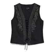 VERO MODA Bluza VMDINA zlata/črna/srebrna