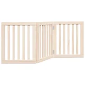 Vrata za pse Sklopiva 3 Panela 150 cm Drvo Topole