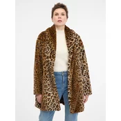 Light brown patterned womens coat ORSAY - Womens