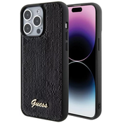 Guess GUHCP15XPSFDGSK iPhone 15 Pro Max 6.7 black hardcase Sequin Script Metal (GUHCP15XPSFDGSK)