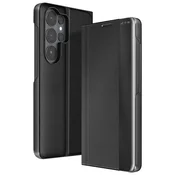AVIZAR Preklopni etui Galaxy S26 Ultra, dvomaterialni, video stojalo, Črna, (5000274126)