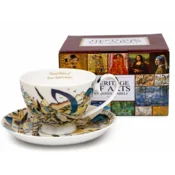 Skodelica in krožnik 250 ml Kandinsky porcelan umetniško darilo