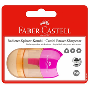 Šiljilo Faber-Castell Trend Combi - S gumom, roza, u blisteru