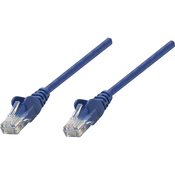 Intellinet RJ45 omrežni priključni kabel CAT 6 S/FTP [1x RJ45-vtič - 1x RJ45-vtič] 15 m moder pozlačeni zatiči Intellin