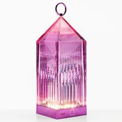 Namizna svetilka Kartell Lantern LED, vijolična IP54 - Dizajn - Plastika