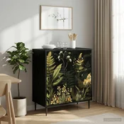 vidaXL Predalni šafka RHENEN Tisk tropskega gozda 66 x 36,5 x 76 cm