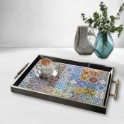 Aberto Design Poslužavnik TPG9894 50 x 29 x 3.5 cm, Šareni