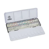 Kovinski akvarelni set Schmincke HORADAM, 12 x 1/2 posodice z dodatnim prostorom