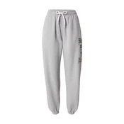 Polo Ralph Lauren Hlače SEASONAL FLEECE pegasto siva/temno zelena