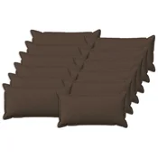 vidaXL Prevleka za blazino 12 pcs HOUTEN Taupe 40 x 80 cm Lažni lanu