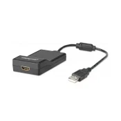 Manhattan (151061) adapter USB A (Mu&scaron;ki) na HDMI (Ženski)