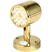 Osculati Articulated Spotlight Polished Brass with Switch