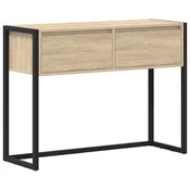 Vidaxl Stranska miza Sonoma 100 x 36 x 75 cm Konstruiran les