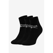 Reebok Set 3 parov unisex visokih nogavic R0429-SS24 (3-pack) Črna
