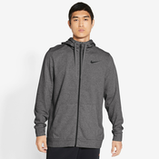 Muška sportski pulover Nike Dri-Fit Hoodie Full Zip M - charcoal heather/black