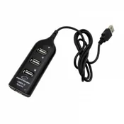 NEW Vozlišče Esperanza EA116 (4x USB 2.0; črne barve)