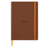 Notes A5, Rhodiarama soft, s gumicom, diktando crte, bakreni