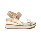 Xti za ženske. 14388201-ORO Sandali 143882 zlati (40), Zlato, 5 do 8 cm, Velcro, Priložnostno