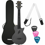 Cascha HH 2258E Koncertne ukulele Black