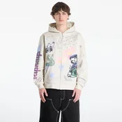 Mikina RIPNDIP Goosebumps Zip Hoodie Bone XXL