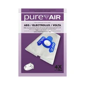 Vrečke za sesalnike Pure Air AEG/ELECTROLUX/VOLTA - 4 vrečke + filter