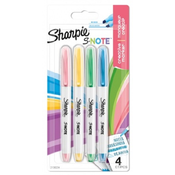Komplet markerjev, poševna konica, SHARPIE S-Note, 4 različne barve, 4 kosi