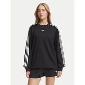 Mikina adidas Lace 3 Stripes Crew Black XS