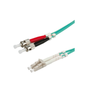 ROLINE Fibre Optic Jumper Cable, 50/125µm, LC/ST, OM3, turquoise 10m