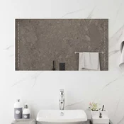 vidaXL LED kopalniško ogledalo Transparentno 90 x 50 cm kaljeno steklo