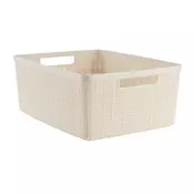 Basket JUTE 12L plastic off-white